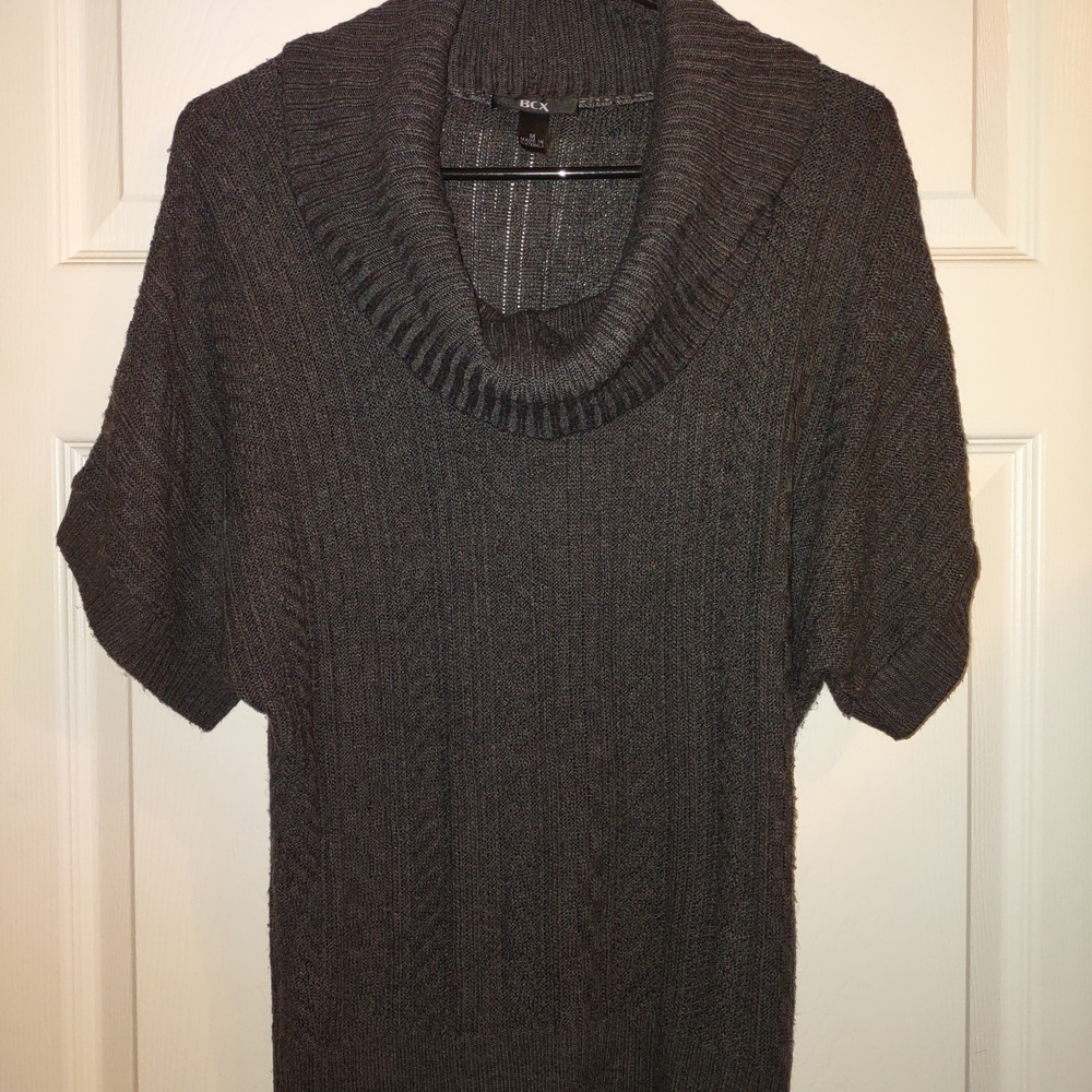 BCX Charcoal Knit Pullover